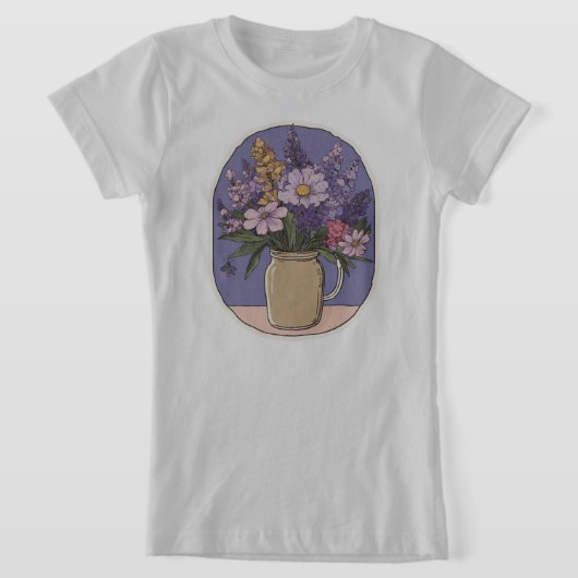 T-Shirt Lilac Bloom Jar (Poser)