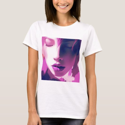 T-shirt Lilac Dream Whisper - Serène, Ethérée, Violet (Devant)