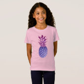 T-Shirt Lilac et ananas rose (Devant entier)