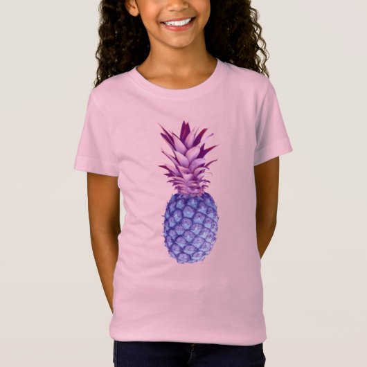 T-Shirt Lilac et ananas rose (Devant)