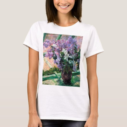 T-shirt Lilacs dans une fenêtre, Mary Cassatt (Devant)