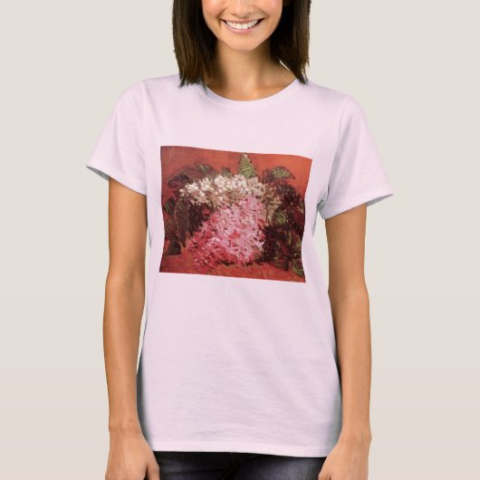 T-shirt Lilacs roses par Vincent van Gogh, Fleur de la vie (Devant)