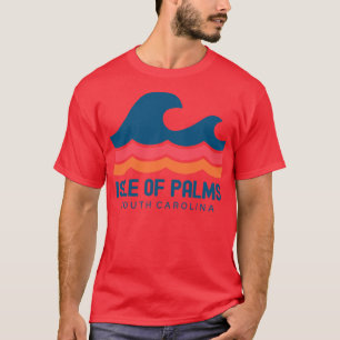 T-shirt L'île de Palms Sud de la Caroline Vintage Vague