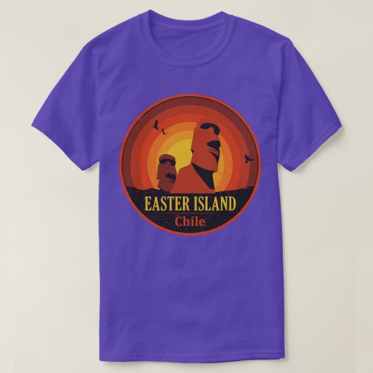 T-shirt L'île de Pâques (Design devant)