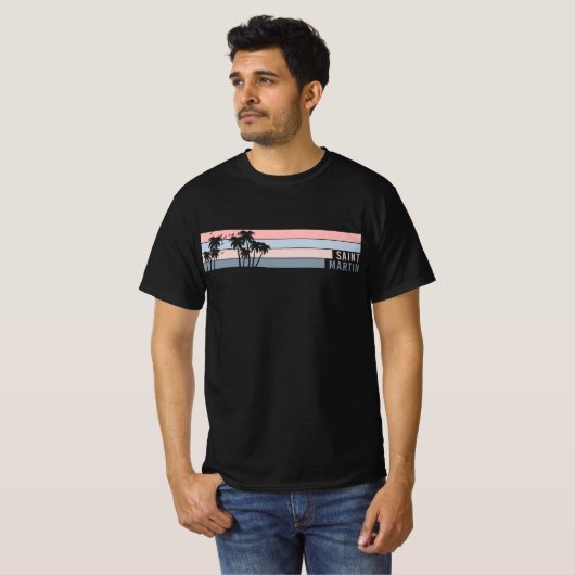 T-shirt L'île Saint Martin St Maarten (Devant entier)