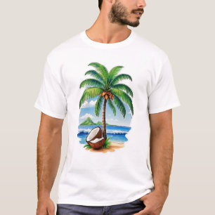 T-shirt L'île tropicale des Cocotiers