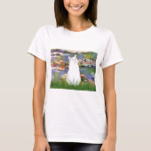 T-shirt Lilies 2 - chat blanc (Devant)