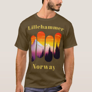 T-shirt Lillehammer ski Norvège