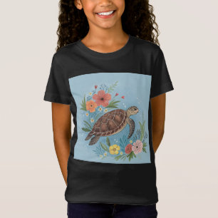 T-Shirt L'illustration d'une tortue de mer