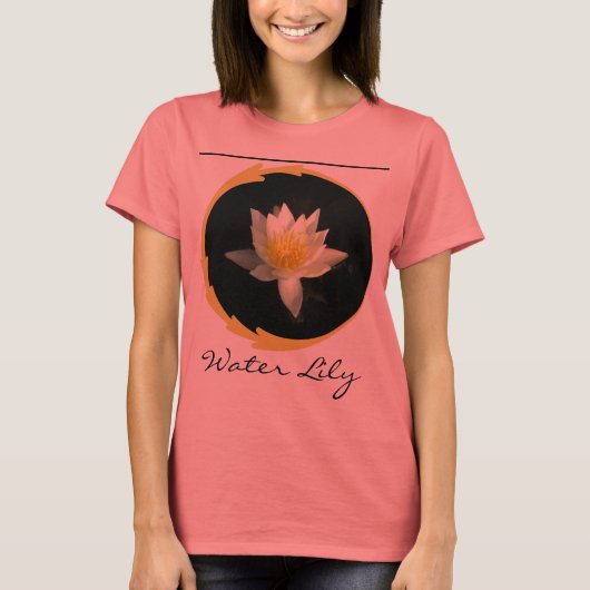 T-shirt Lily d'eau blanche/Lotus (Devant)