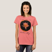 T-shirt Lily d'eau blanche/Lotus (Devant entier)