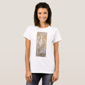 T-shirt Lily (Quatre Fleurs), Alphonse Mucha (Devant entier)