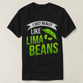 T-shirt Lima Beans Plant Growing Planting  (Design devant)