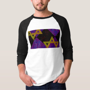 T-shirt L'image à thème Hanukkah de SlipperyJoe's jaune do