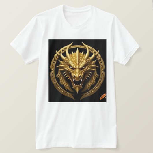 T-shirt L'image de dragon (Design devant)