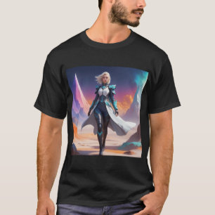 T-shirt L'Imaginaire futuriste   Héroïne de la science-fic