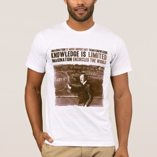 T-shirt L'imagination est plus importante que la (Devant)