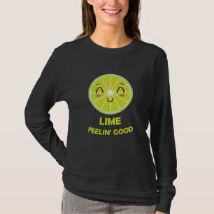 T-shirt Lime Sentent de bonnes limites drôle Mot jeu vert