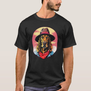 T-shirt Limier Cowboy Chien Drôle Far West