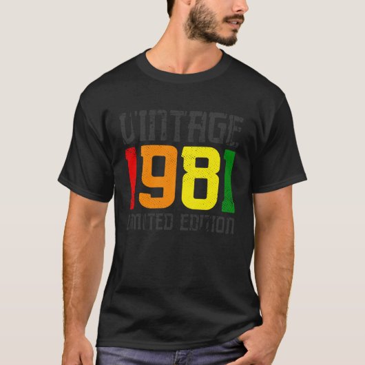 T-shirt Limited Edition - Vintage 1981 (Devant)