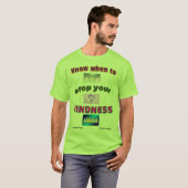 T-shirt "Limites de gentillesse" (Devant entier)