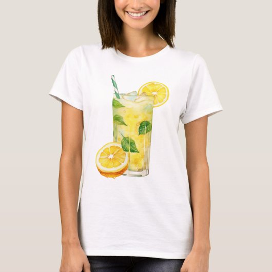 T-Shirt Limonade – Tee graphique de boisson d'été (Devant)
