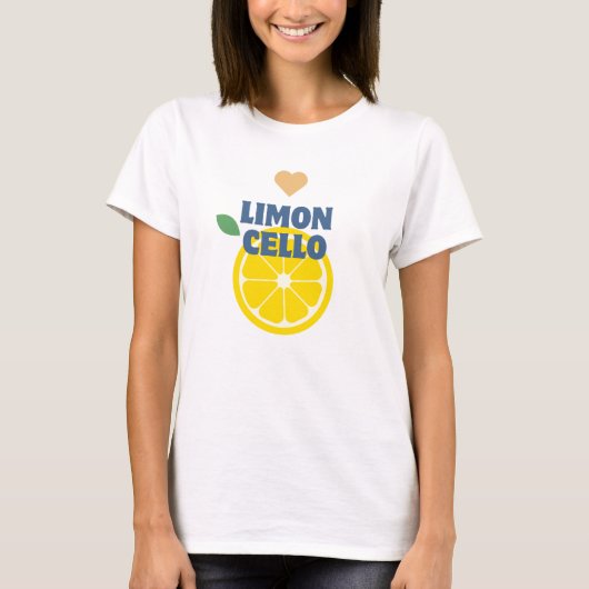 T-shirt Limoncello Coeur de citron moderne Favoriser la me (Devant)