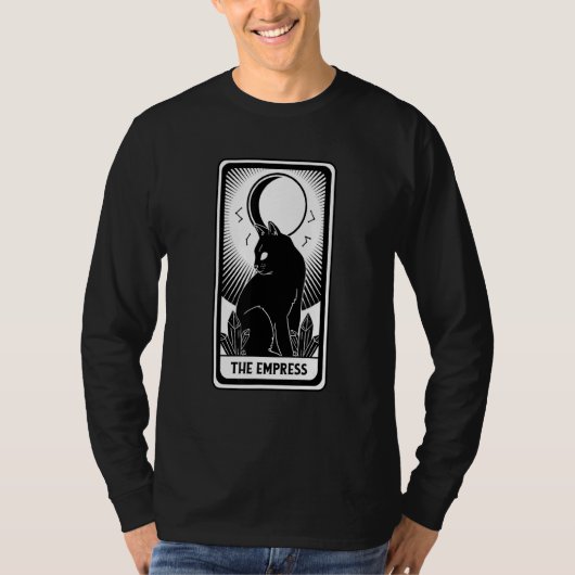 T-shirt L'impératrice Tarot de chat (Devant)