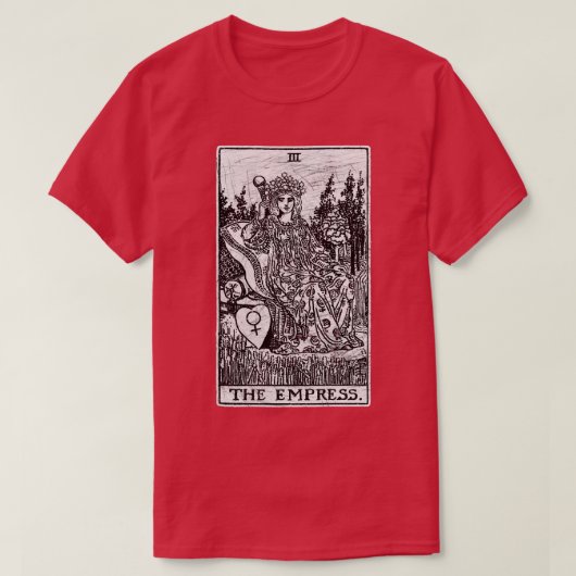 T-shirt L'impératrice Tarot de Major Arcana raconte la for (Design devant)