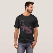 T-shirt L'impression de beignet Phish des lézards (Devant entier)