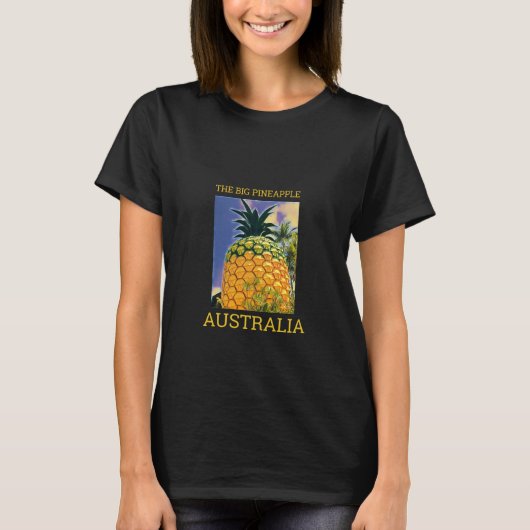 T-shirt L'imprimé voyage Big Pineapple Queensland (Devant)
