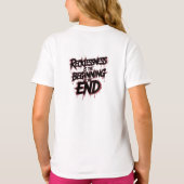 T-shirt L'imprudence est le début de la fin (Dos)