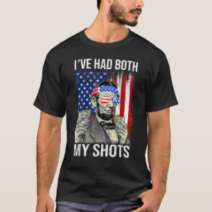 T-shirt Lincoln 4 juillet J'ai eu mes deux chaussures boir