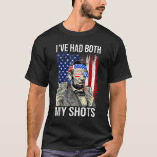 T-shirt Lincoln 4 juillet J'ai eu mes deux chaussures boir