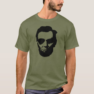T-shirt Lincoln avec lunettes de soleil Aviator - Noir