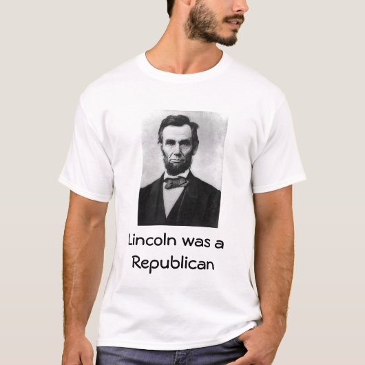 T-shirt Lincoln, Lincoln était un républicain (Devant)