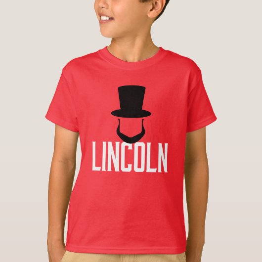 T-shirt LINCOLN - Top Hat & Beard (Devant)