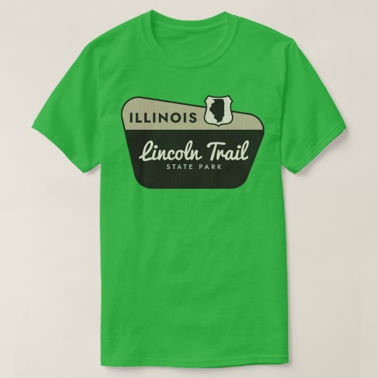 T-shirt Lincoln Trail State Park Illinois Affiche de bienv (Design devant)