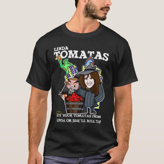 T-SHIRT LINDA TOMATAS (Devant)
