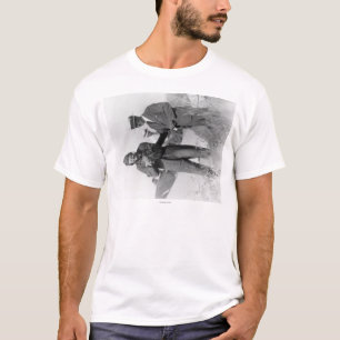 T-shirt Lindbergh et Wright avec l'avion détruit