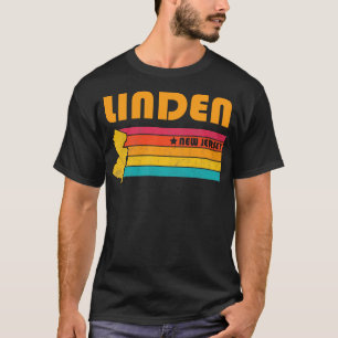 T-shirt Linden New Jersey Vintage Souvenir détendu