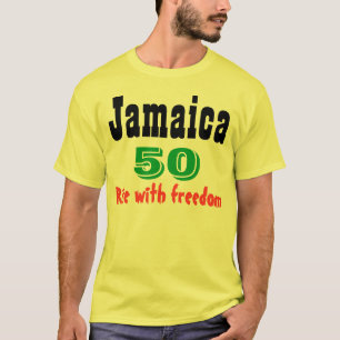 T-shirt l'indépendance de la jamaïque avec des chemises de