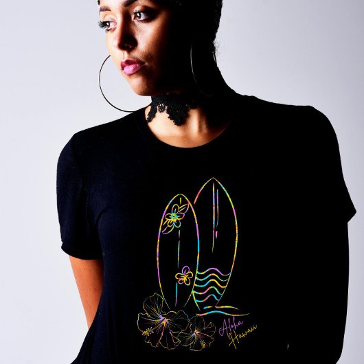 T-shirt Line Art Hawaii Aloha Holiday