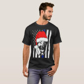 T-shirt Line Christmas German Shepherd 241 (Devant entier)