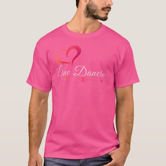T-shirt Line Dance Cowboy Line Dancing (Devant)