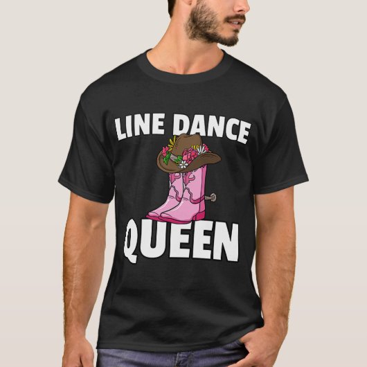 T-shirt Line Dance Queen Country Music Danseuse (Devant)