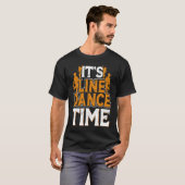 T-shirt Line Dance Time Line Dance Line Dancing Western Da (Devant entier)