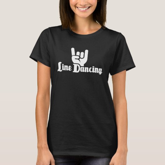 T-shirt Line Dancer Western Country Line Dance (Devant)