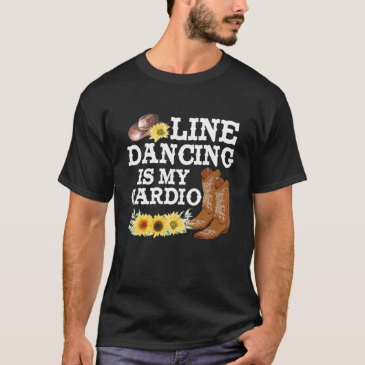 T-shirt Line Dancing My Cardio Country Music Cowgirl Da (Devant)