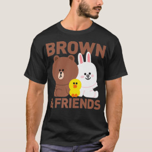 T-shirt Line Friends Brown & Friends Trio Premium
